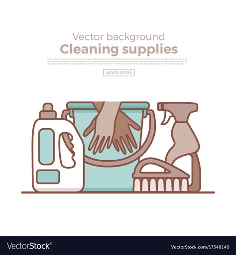 Household cleaning supplies isolated icons Vector Image