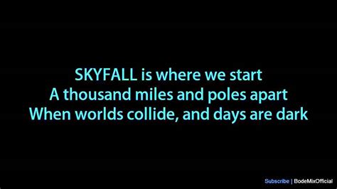 Skyfall - Adele lyrics - YouTube