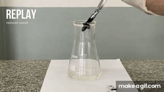 Decomposition of hydrogen peroxide with manganese dioxide on Make a GIF