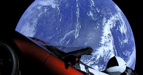 Breathtaking Pictures Of Tesla Car Flying Through Space