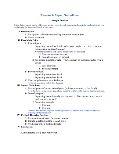 How To Make A Thesis Outline - Post navigation