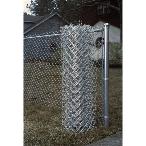 4-ft H x 50-ft L 9-Gauge Galvanized Steel Chain Link Fence Fabric in ...