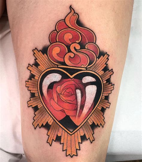 101 Amazing Sacred Heart Tattoo Ideas That Will Blow Your Mind! in 2020 | Sacred heart tattoos ...