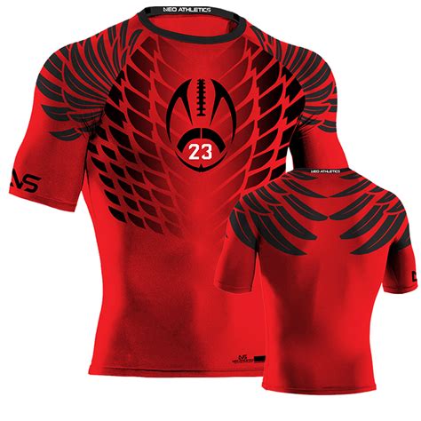 Hawk Style Compression - Red - Bulldogs - Flag Football