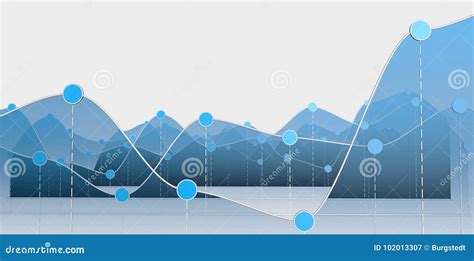 Blue Curve Chart or Line Graph Stock Illustration - Illustration of economy, diagram: 102013307