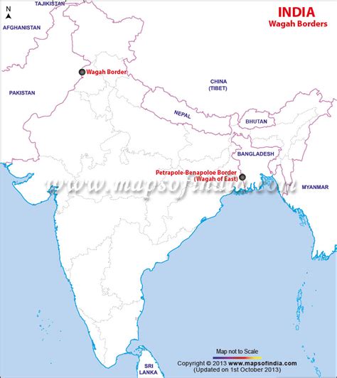 Wagah Border In India Map - Danila Elbertina