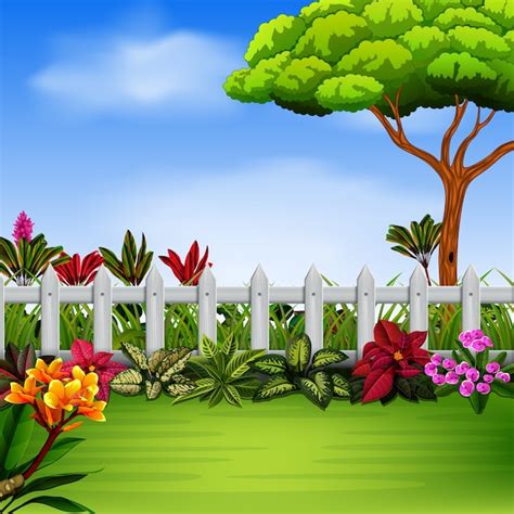 Cartoon Flower Garden Background Images - Free Download on Freepik