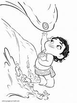 Baby Moana Coloring Pages sketch template