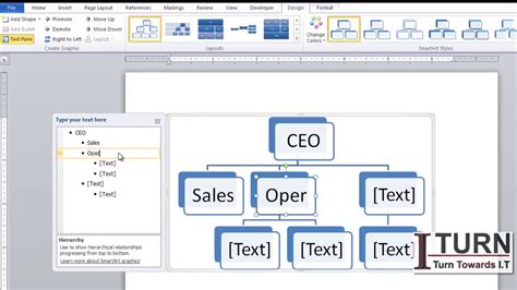 How To Draw Hierarchy Chart In Word