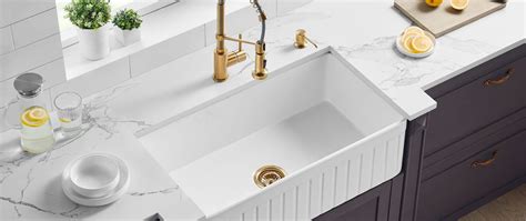 White Porcelain Farm Sink - Kitchen & Bath Warehouse