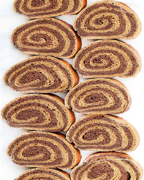 Seeded Marble Rye Bread with Light and Dark Rye