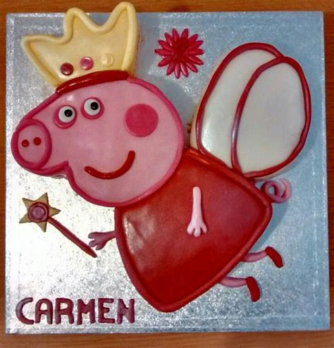 2nd birthday Peppa Pig fairy princess cake. | Fairy princess cake, Friends cake, Princess cake