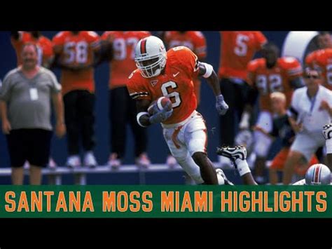 Santana Moss Miami Highlights - YouTube