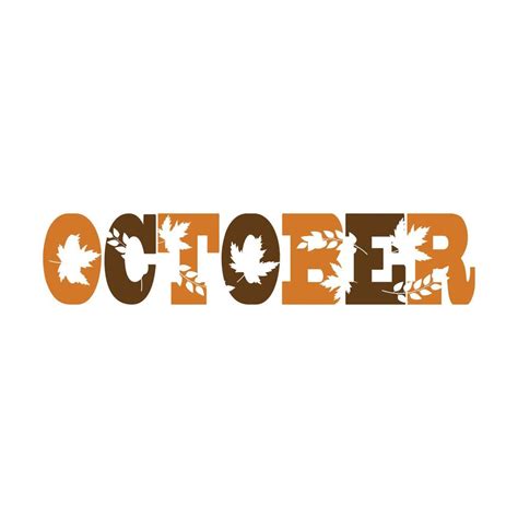 OCTOBER stylish and awesome illustration 14017648 Vector Art at Vecteezy