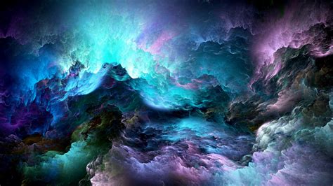 Glowing Clouds Abstract 5k Wallpaper 4K