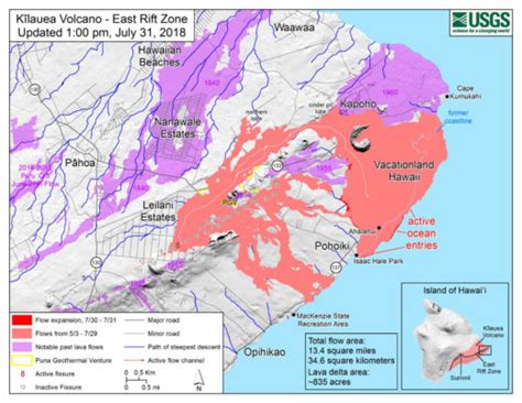 4 pm Eruption Update for Tuesday, July 31