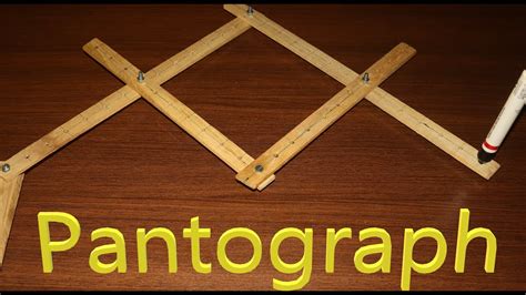 Pantograph mechanism | How to make a pantograph at home #Pantograph # ...