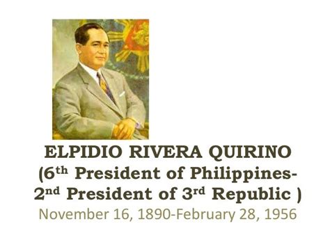 Elpidio rivera quirino