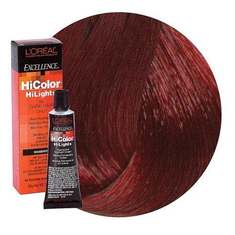 L'oreal Excellence Hicolor, Red Magenta Highlights, 1.2 Ounce | Hair color, Hicolor magenta ...