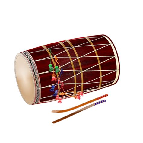 Image of a Dhol (Indian drum) with sticks | Other Graphic Design contest