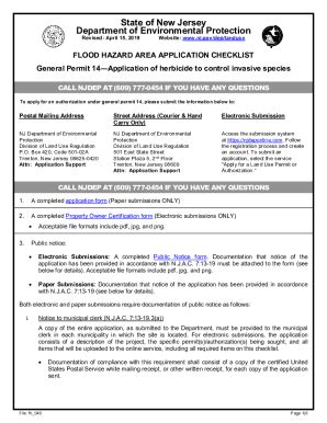 Fillable Online General Permit 14Application of herbicide to control ...