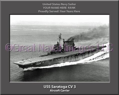 USS Saratoga CV 3 : Personalized Navy Ship Photo ⋆ Personalized US Navy ...