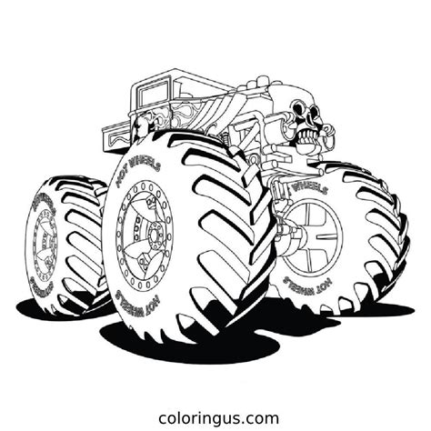 Printable Monster Truck Coloring Page