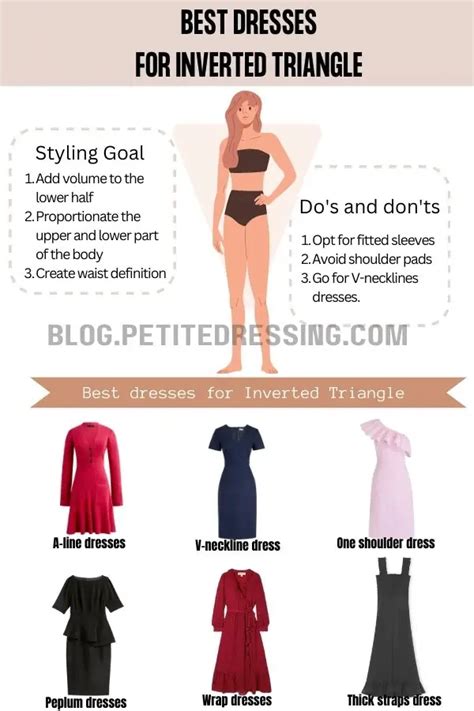 The Complete Dress Guide for the Inverted Triangle Body Shape - Petite Dressing