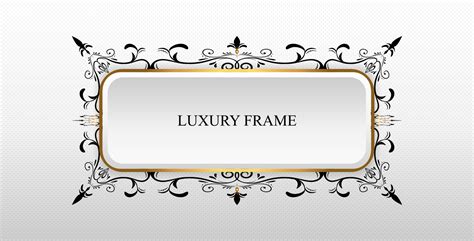 elegant rectangle frame in black and white 9189876 Vector Art at Vecteezy