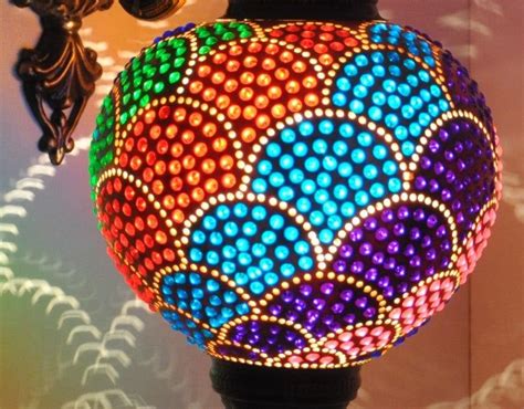 Colorful Drops Sconce Handmade Gourd Lamp Shade Calabash Vintage ...