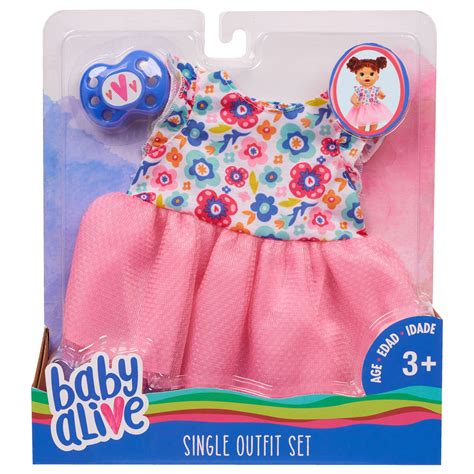 Baby Alive Single Outfit Set, Floral Dress, Kids Toys for Ages 3 Up ...