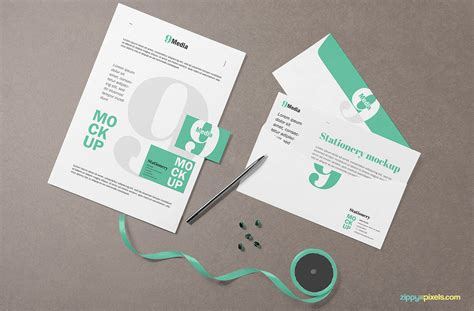 Free Letterhead & Business Card Mockup on Behance