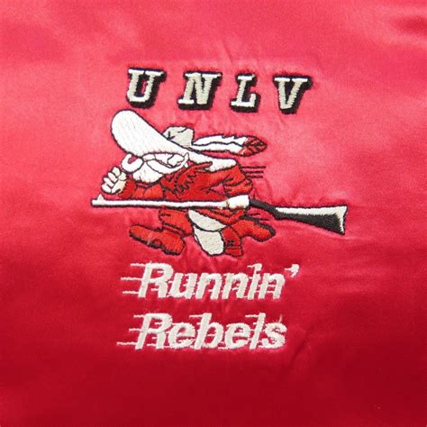 Vintage 80s UNLV Runnin Rebels Jacket Mens XL Basketball University ...