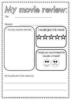 Film Review Template by Jake Roberts | TPT