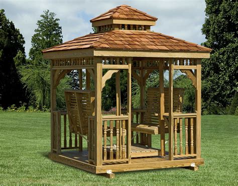 gazebo swing | Gazebo roof, Rectangle gazebo, Gazebo plans