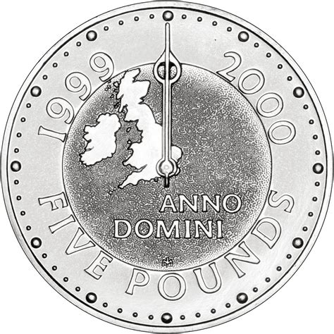 Collectibles Coin Collecting Hobbies Millennium Anno Domini BU £5 Five ...