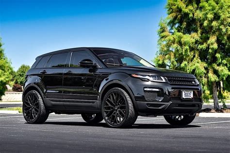 Land Rover Evoque Black with Asanti ABL-21 Aftermarket Wheels Wheel ...