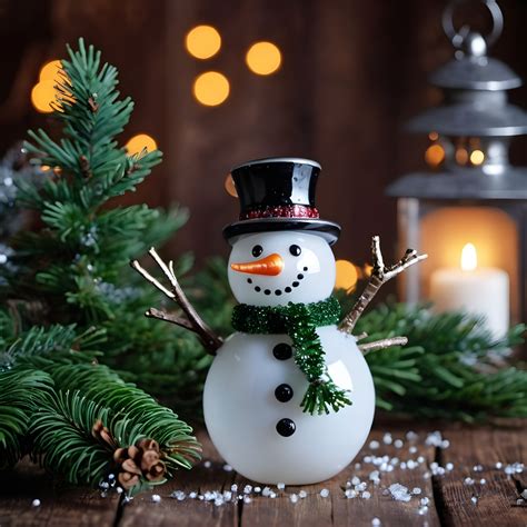 Snowman Christmas Background Free Stock Photo - Public Domain Pictures