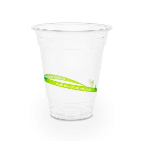 12oz Biodegradable PLA Plastic Cold Cups