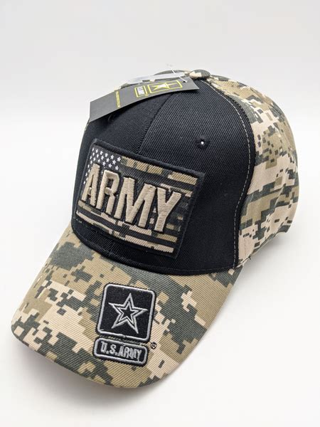 Licensed United States Army Hat - USA Flag- Army Star - Embroidered ...