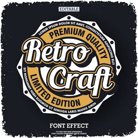 Premium Vector | Retro logo design with vintage style emblem