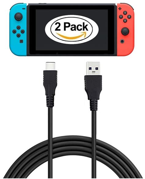 Nintendo Switch Charging Cable Black - Encased