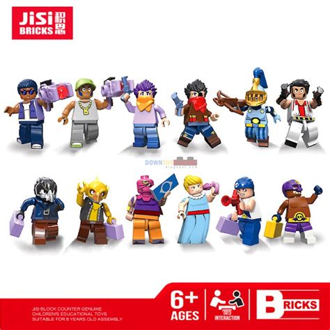 JiSi 1701-1712: Brawl Stars Minifigures Preview (Decool)