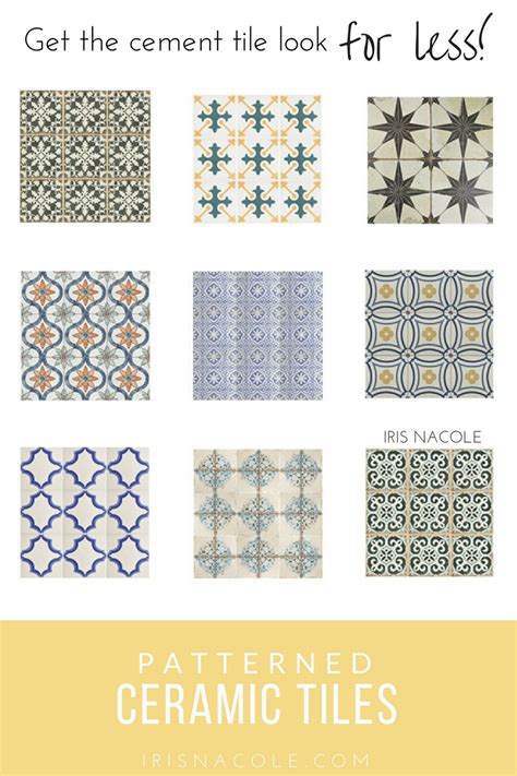 Look for Less: Patterned Ceramic Tiles | Iris Nacole