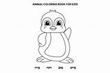 Penguin Coloring Page For Kids sketch template