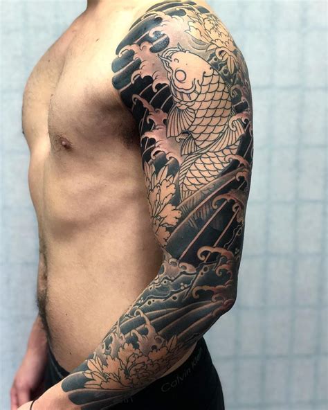 Pin by Juan Sanvitale on Fish | Japanese tattoo, Arm tattoos japanese, Japanese sleeve tattoos