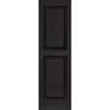 Shop Vantage 2-Pack Black Raised Panel Vinyl Exterior Shutters (Common: 14-in x 43-in; Actual ...