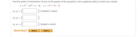 Solved Find the points of intersection (if any) ﻿of the | Chegg.com