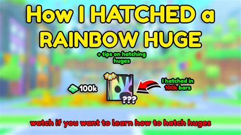 OMG! I HATCHED a RAINBOW HUGE In Pet Simulator 99... - YouTube