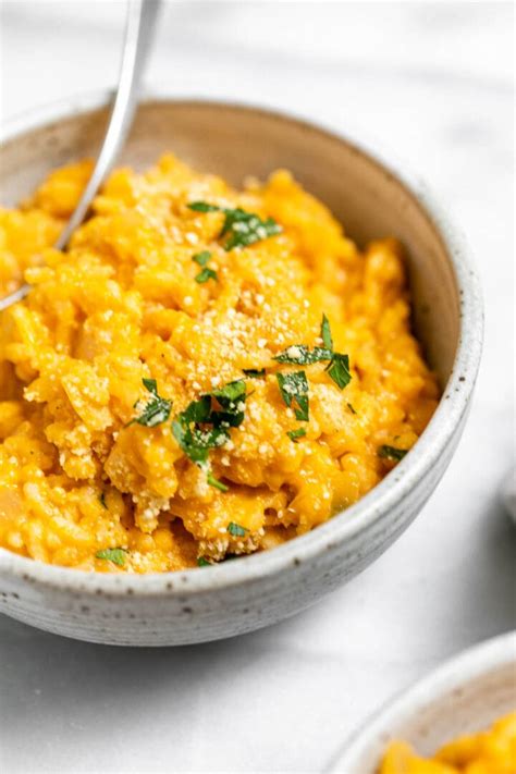 Vegan Butternut Squash Risotto - Eat With Clarity